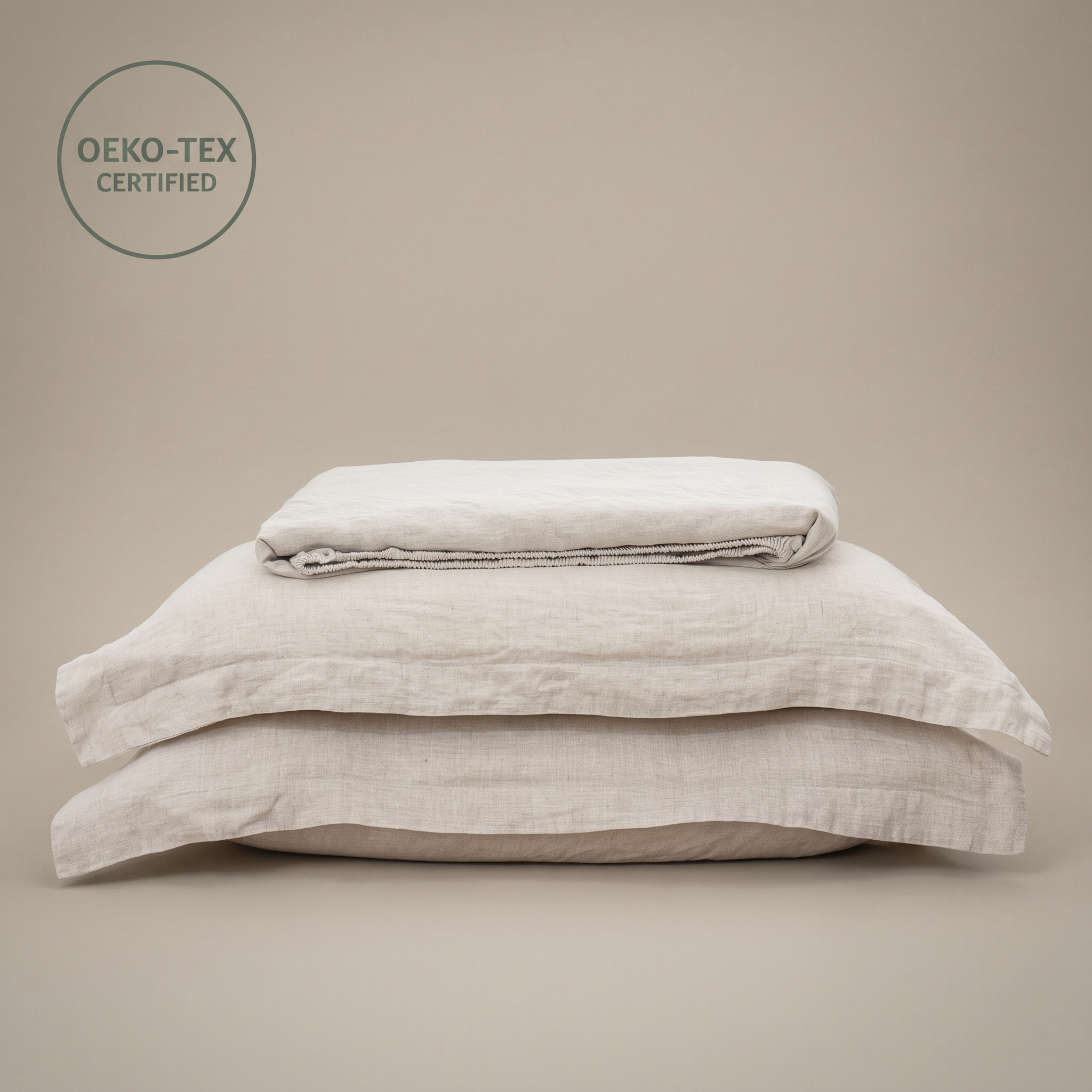 Pure Linen Fitted Sheet Set