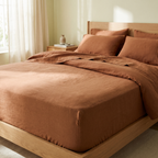 Pure Linen Fitted Sheet Set