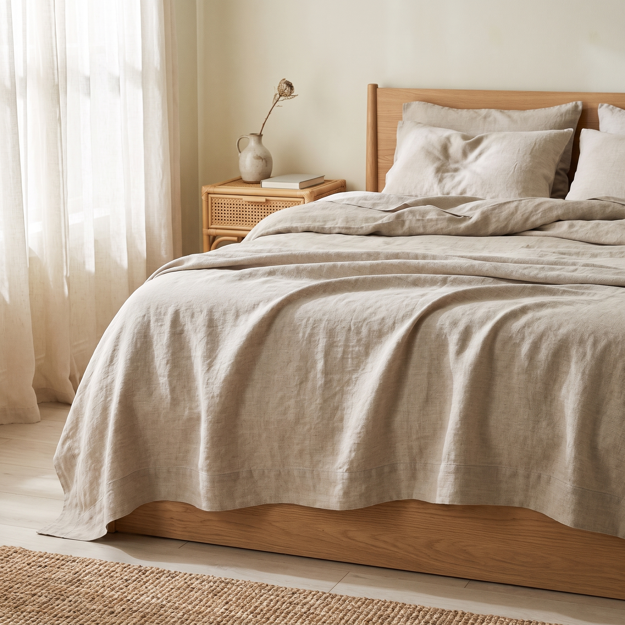 Pure Linen Flat Sheet Set