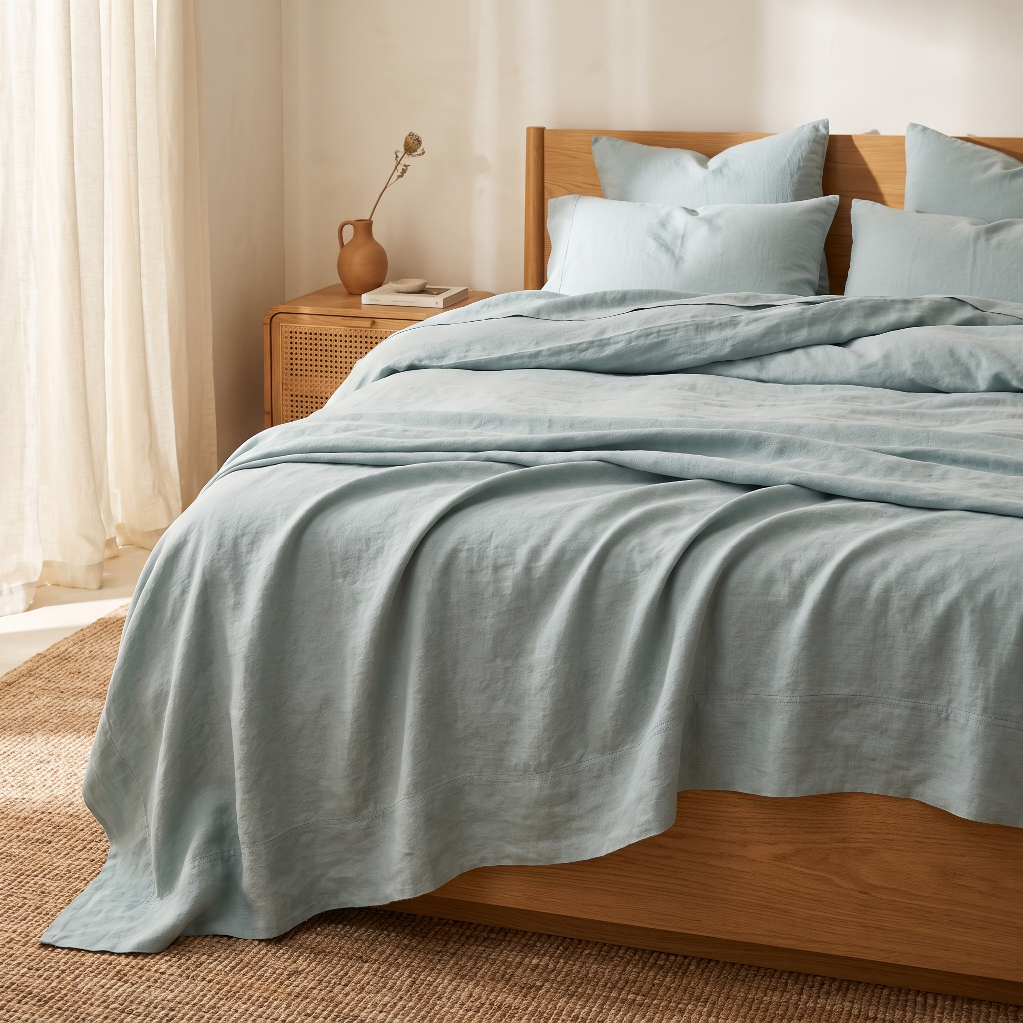 Pure Linen Flat Sheet Set