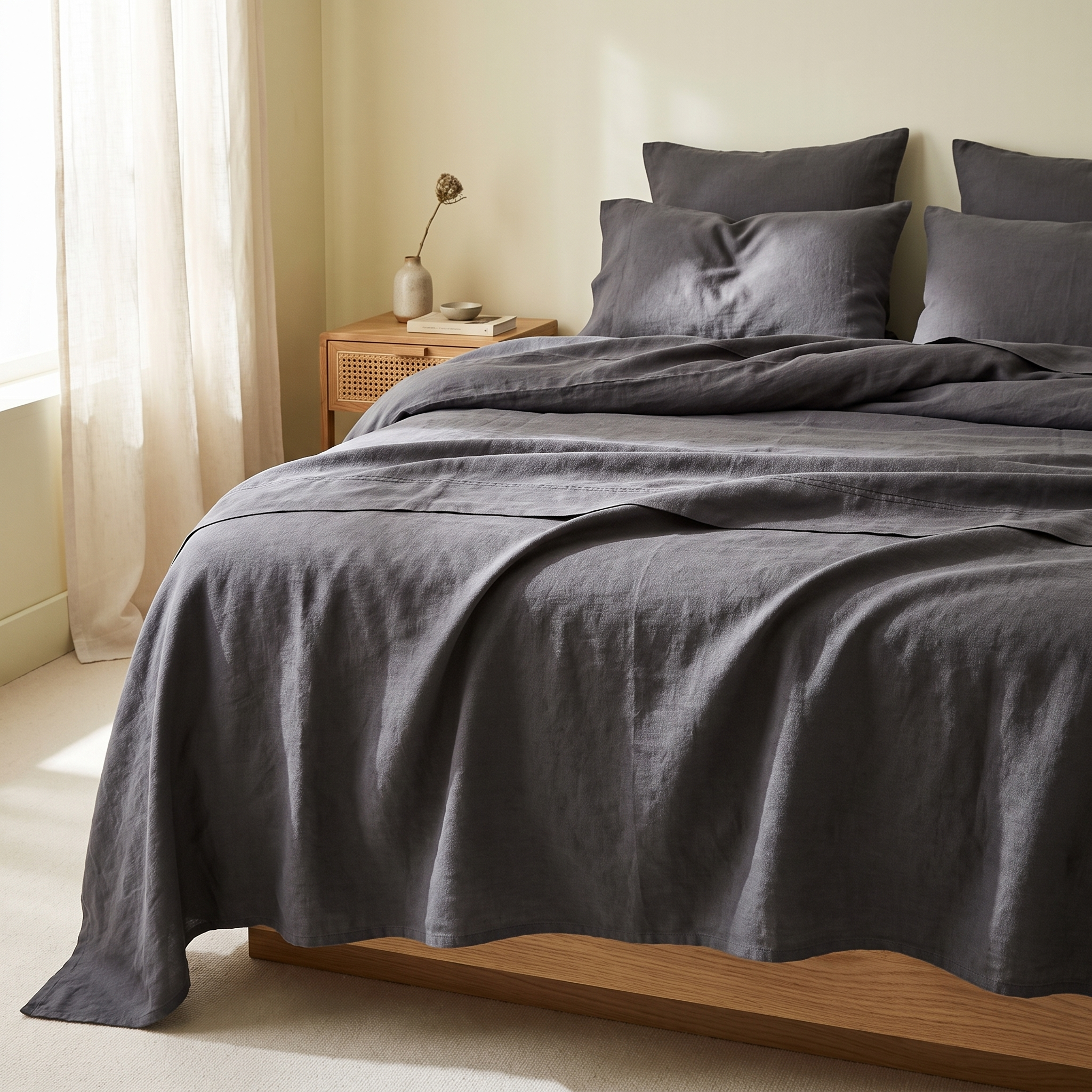 Pure Linen Flat Sheet Set