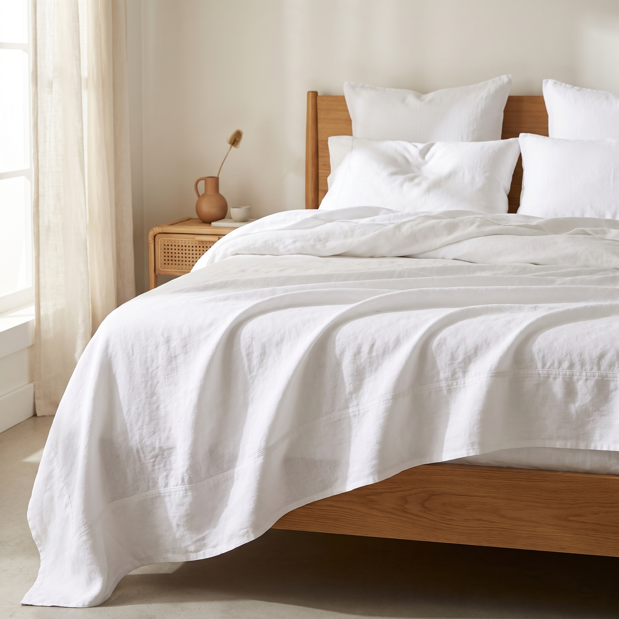Pure Linen Flat Sheet Set