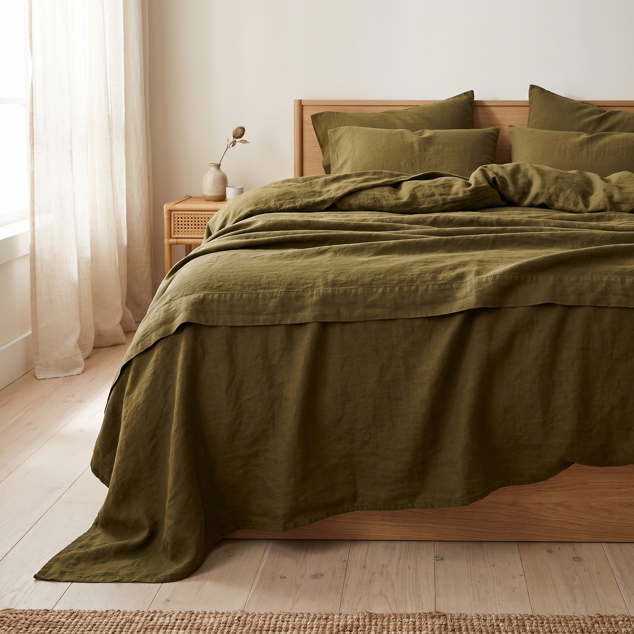 Pure Linen Flat Sheet Set