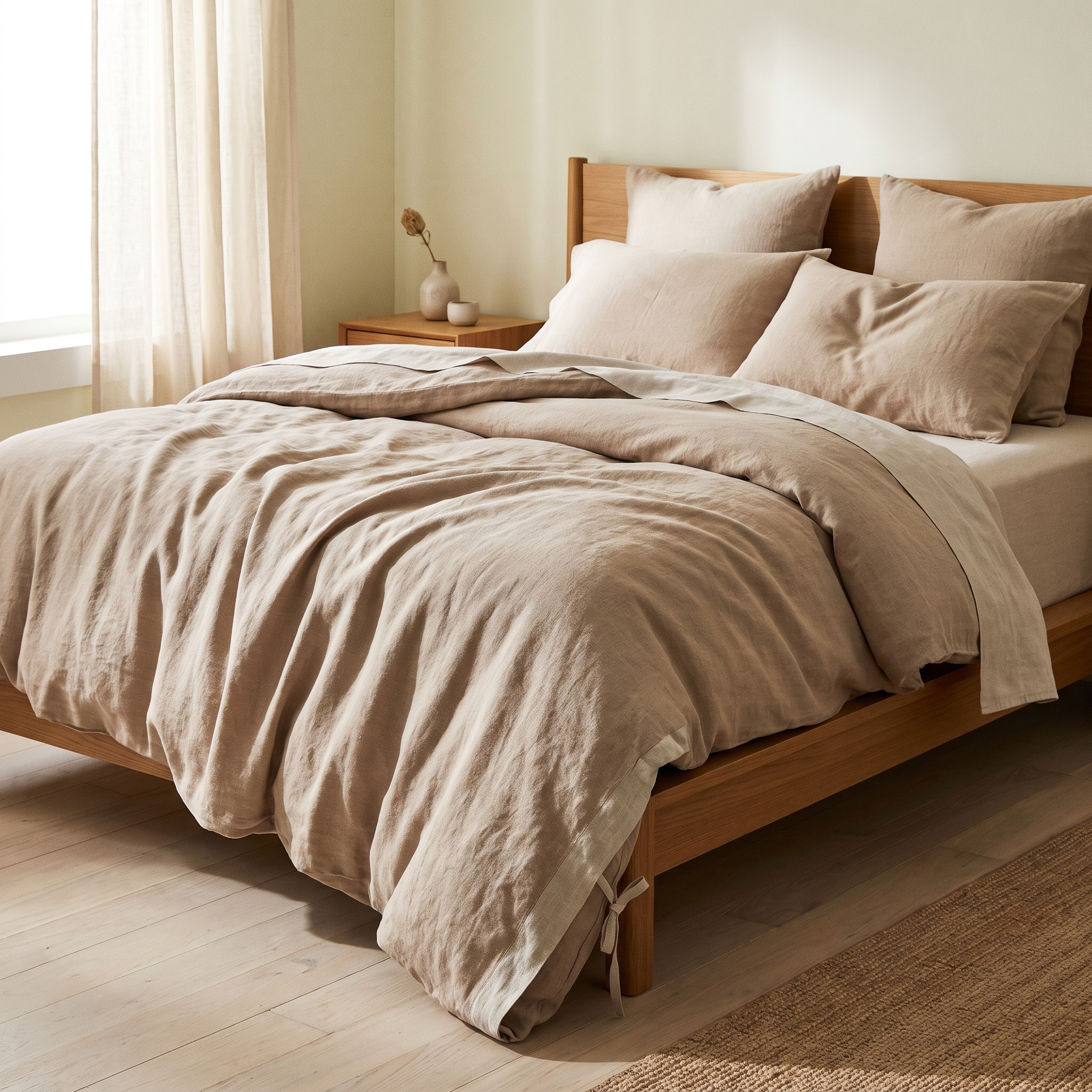 Linen Duvet Sheet Set