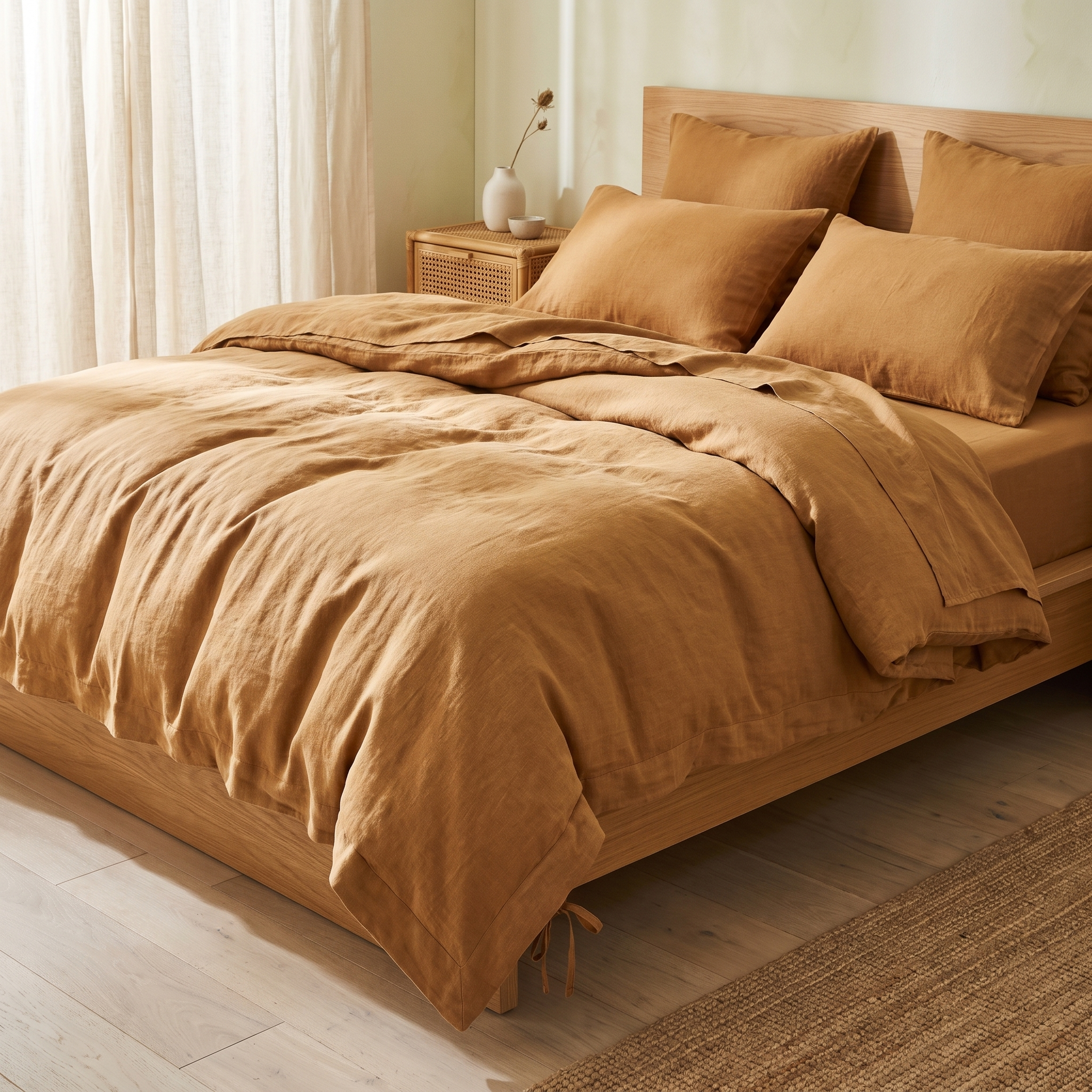 Linen Duvet Sheet Set