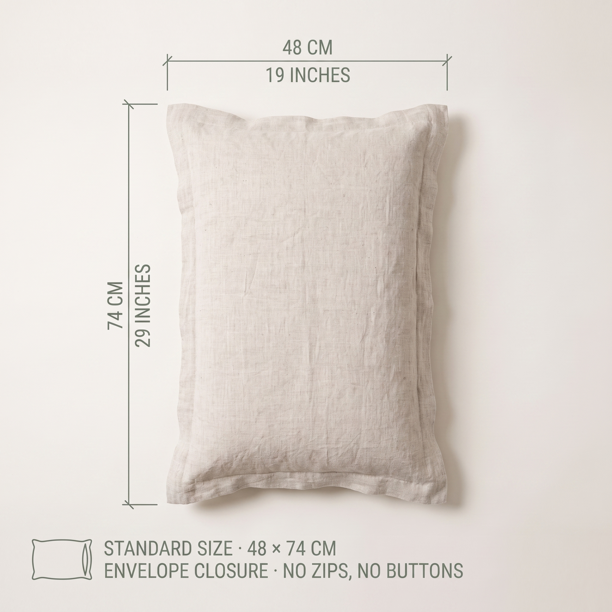 Pure Linen Pillow Cases (2pcs)